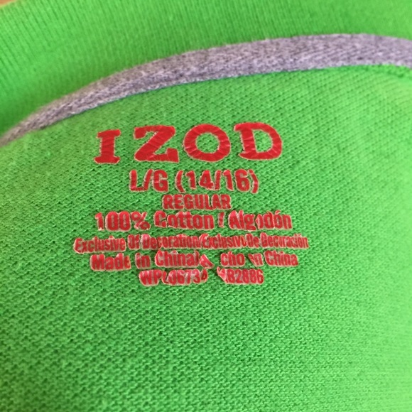 Izod Polo T-Shirt Short Sleeve  L - Picture 8 of 8